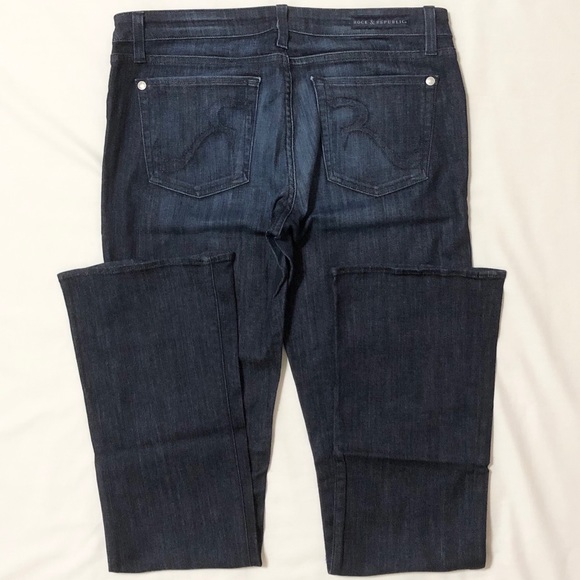 Rock & Republic Abigail Fit Dark Denim Low Rise Bootcut Jeans - 31 - Picture 10 of 16